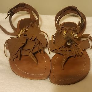 Feather sandals